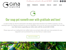 Tablet Screenshot of ginacucina.com